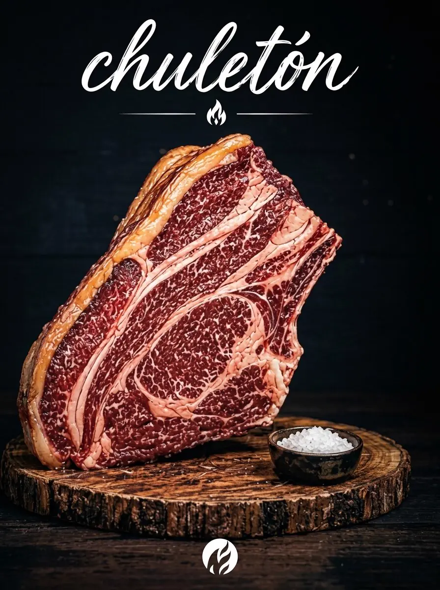 Menú Chuletón de D'Cortés, chuletón de vaca minhota al carbón